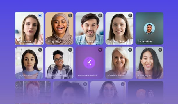 Large group meeting grid